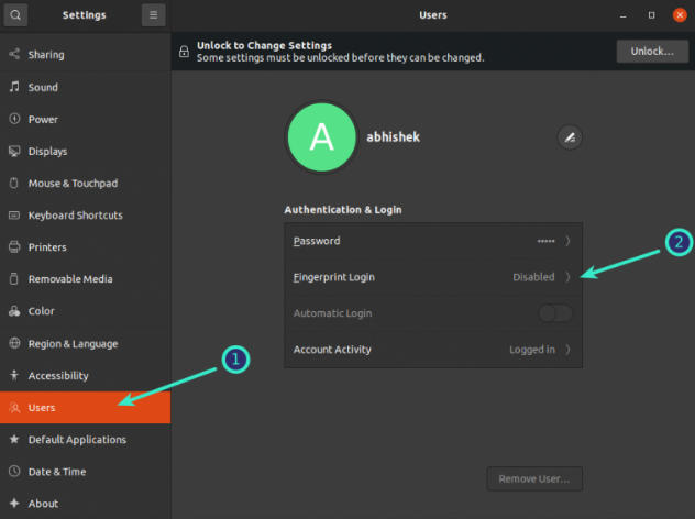 Diagram of Connecting Wireless Mouse and Fingerprint Reader Hardware Devices to Ubuntu System